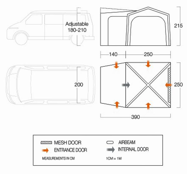 Vango Heckzelt Airhub Tailgate